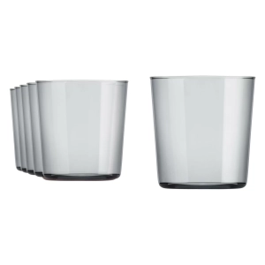 Szklanka 390 ml, szara (kpl. 6 szt) CIDRA COLOR 