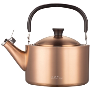 Czajnik 1,5l z gwizdkiem Diamante złoty rose gold matowy