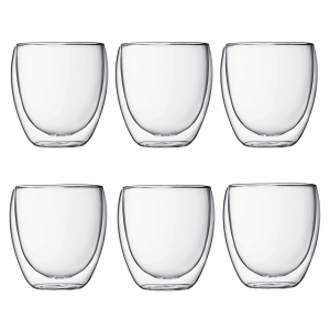 Szklanki z podwójną ścianką 6 szt. Pavina 0.25L Transparent