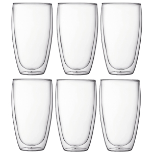 Szklanki z podwójną ścianką 6 szt. Pavina 0.45L Transparent