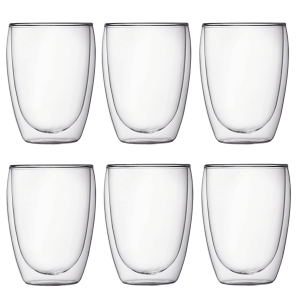 Szklanki z podwójną ścianką 6 szt. Pavina 0.35L Transparent