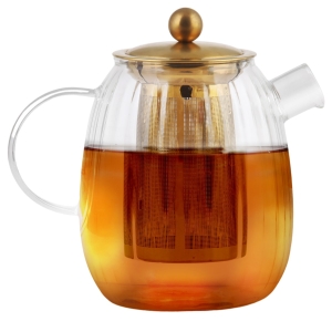 Zaparzacz do herbaty 1000 ml Tulip złoty mat