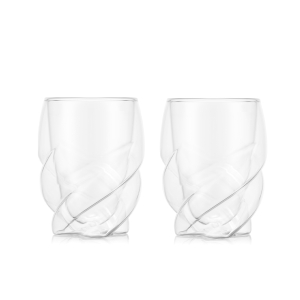 Szklanki z podwójną ścianką Pavina Paris 0.27L 2 szt Transparent 