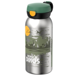 Butelka stalowa Flip Cap Campus 600 ml Dino