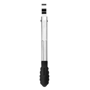 Silikonowe szczypce mini czarne 17,8cm
