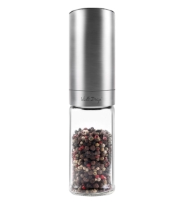 Grawitacyjny młynek do soli i pieprzu elektryczny stal mat