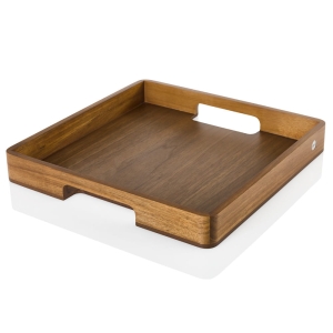 Taca z drewna akacja/orzech