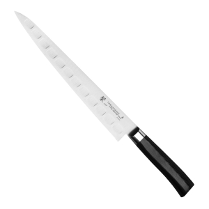 Nóż Sujihiki żłobiony 27 cm Tamahagane SAN Black VG-5 