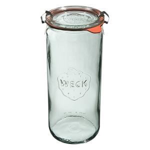 Słoik cylindryczny z pokrywką, uszczelką i 2 zapinkami 600 ml 6 szt.