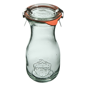 Butelka z pokrywką, uszczelką i 2 zapinkami 290 ml 6 szt