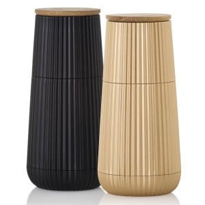 Zestaw młynków dp przypraw Scape czarny/złoty